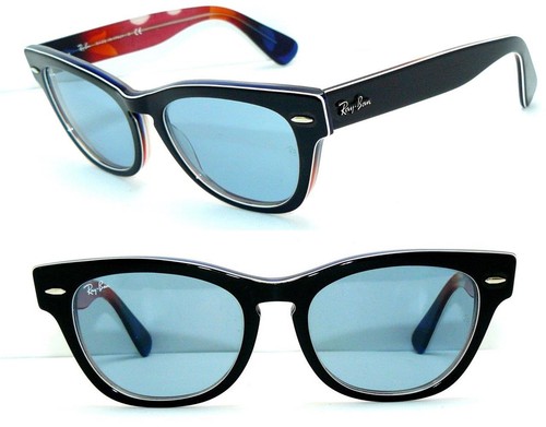 Ray ban sunglasses black blue - sunglasses,